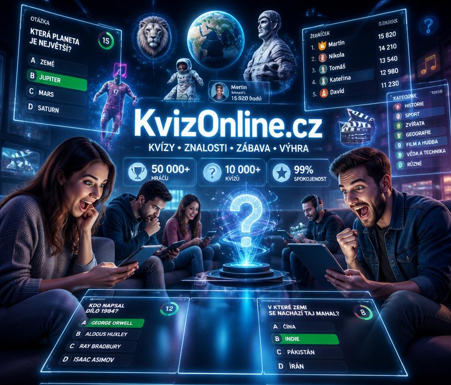 KvízOnline.cz: Český svět online kvízů, který prověří vaše znalosti i postřeh