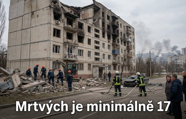 Rusko zaútočilo na Kyjev a Dnipro, mrtvých je minimálně 17
