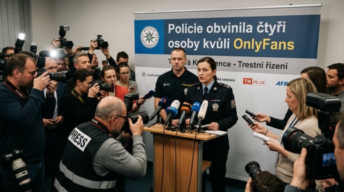 Policie obvinila čtyři osoby kvůli OnlyFans, mezi nimi influencer