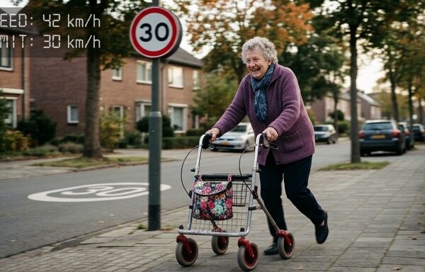 Seniorce s chodítkem naměřili 42 km/h v zóně s třicítkou