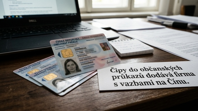 Čipy do občanských průkazů dodává firma s vazbami na Čínu