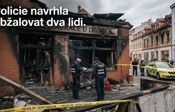 Policie navrhla obžalovat dva lidi kvůli požáru restaurace v Mostě