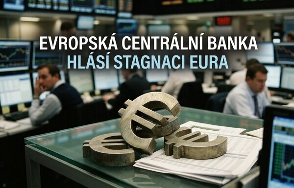 Evropská centrální banka hlásí stagnaci eura na globálních trzích
