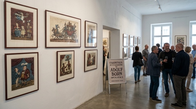 Výstava litografií Adolfa Borna zahájí 2. června v Galerii Kmoch
