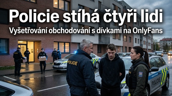 Policie stíhá čtyři lidi za obchodování s mladými dívkami na OnlyFans