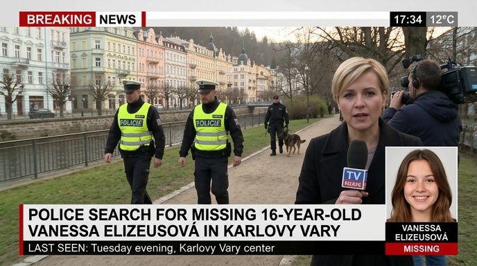 Policie z Karlovarska pátrá po pohřešované 16leté Vanesse Elizeusové