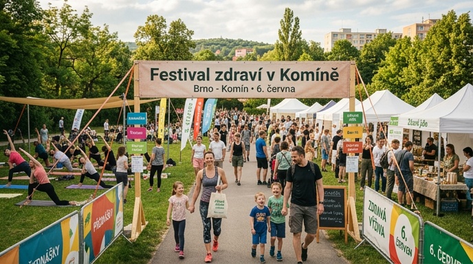 Brno zahájí 6. června Festival zdraví v Komíně