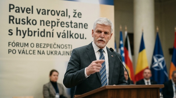 Pavel varoval, že Rusko po válce na Ukrajině nepřestane s hybridní válkou