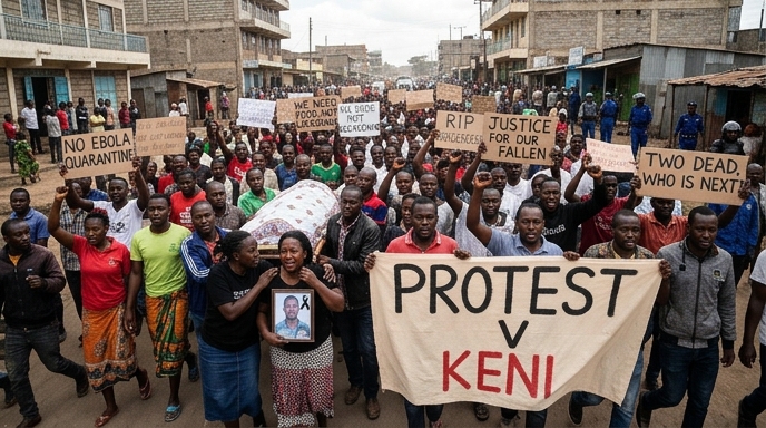 Při protestu v Keni proti karanténě na ebolu zemřeli dva lidé