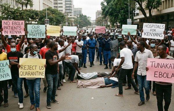 Protesty v Keni proti přijímání Američanů s ebolou si vyžádaly dva mrtvé